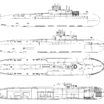 Arkhangelsk K-525 Russian submarine blueprint