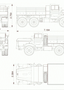 Faun L908 blueprint