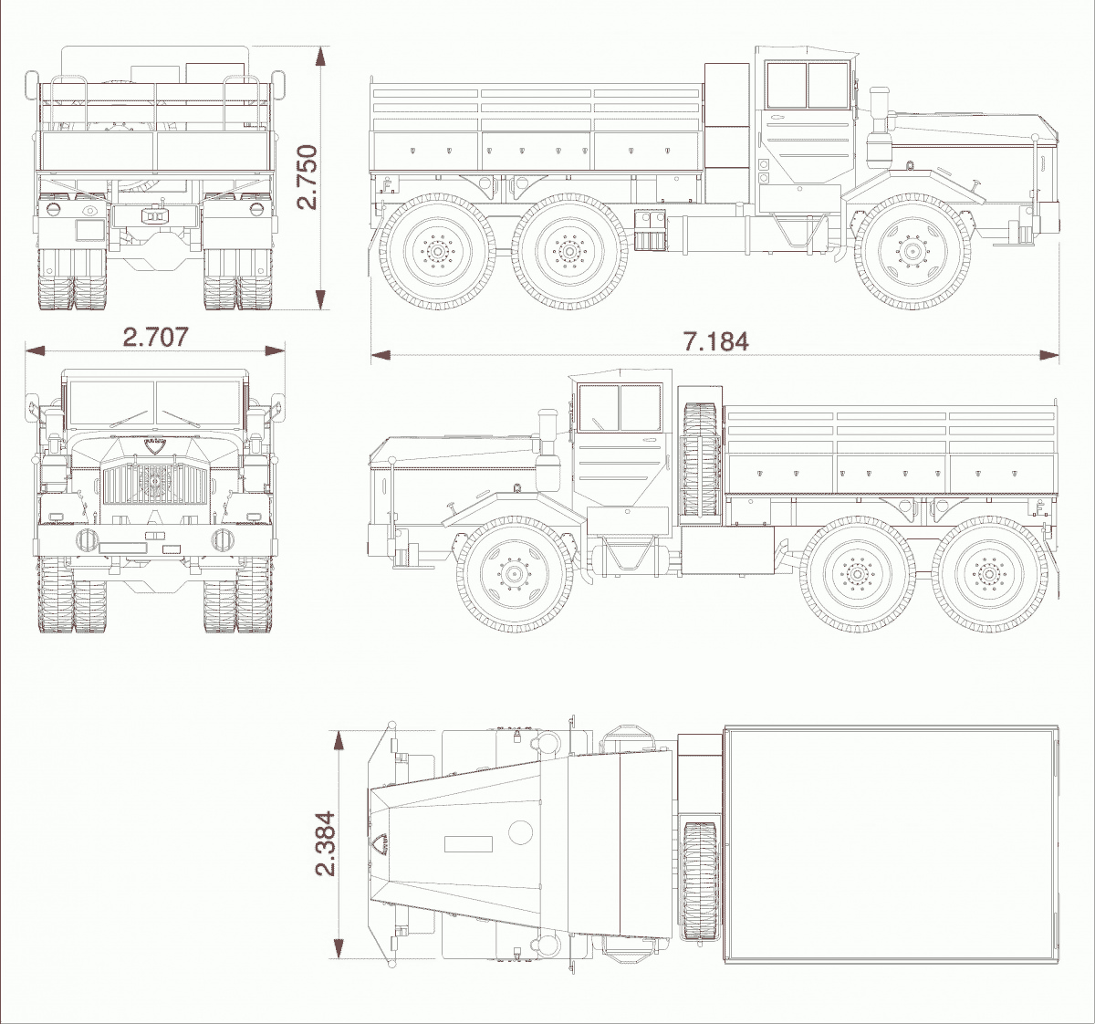 Faun L908 blueprint