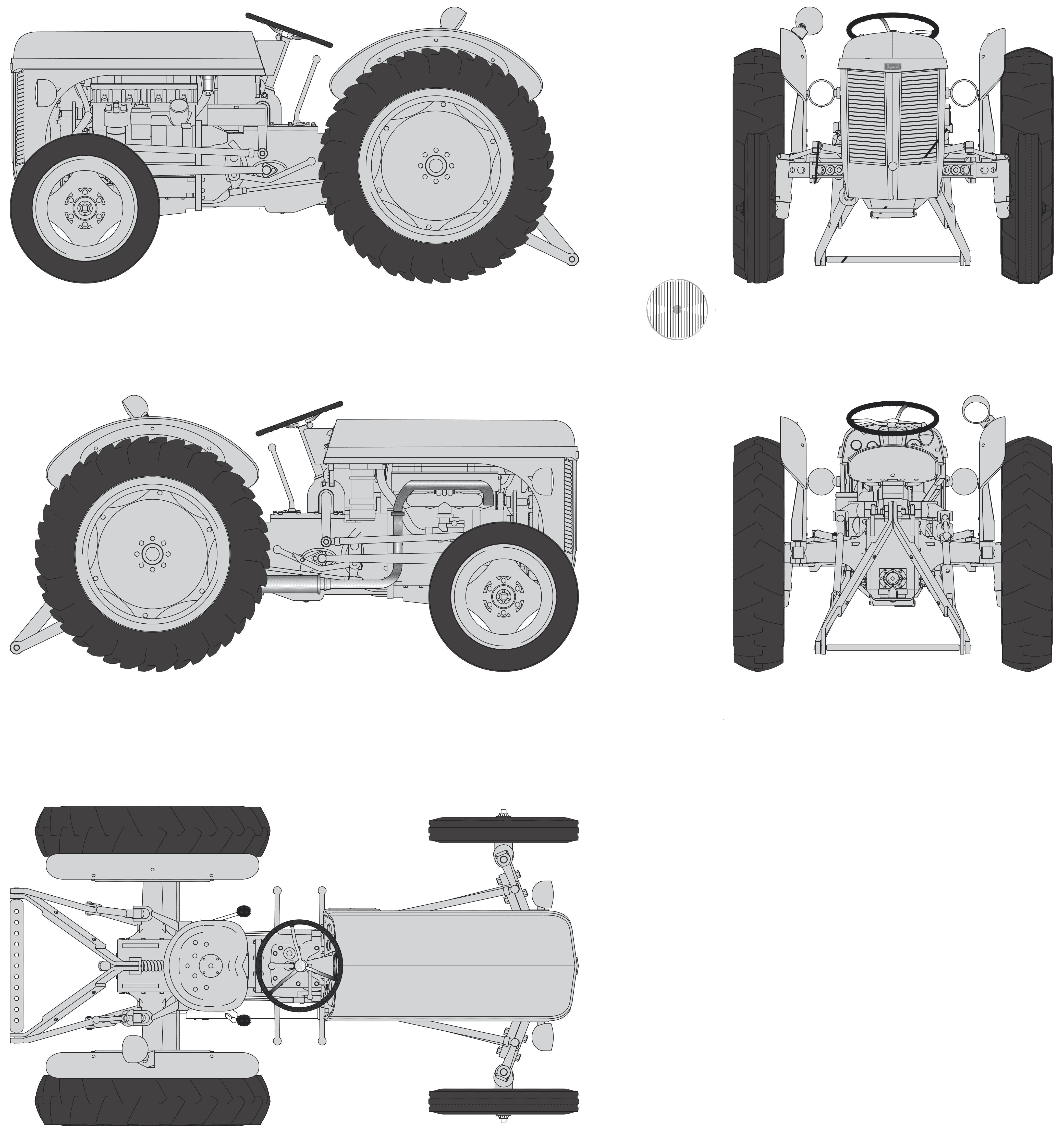 Ferguson TE20 tractor blueprint