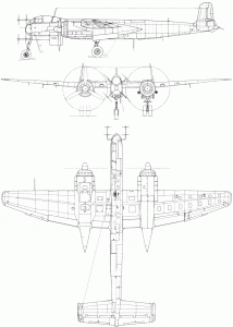 Heinkel He 219 blueprint