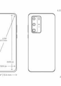 Huawei P40 Pro blueprint