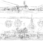 Japanese submarine I-15 blueprint