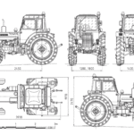 MTZ-80 tractor blueprint
