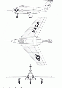 Northrop X-4 Bantam blueprint