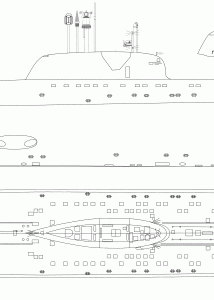 Project 945 Barrakuda blueprint