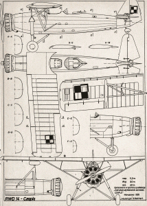 RWD-14 Czapla blueprint