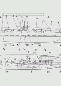 SM U-151 Submarine blueprint