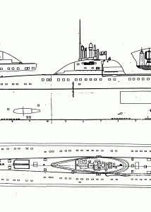 Victor-class submarine blueprint