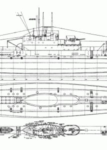 HMS Olympus N35 blueprint