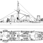 Russian cruiser Novik blueprint