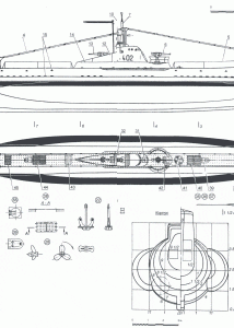 Shchuka-class submarine blueprint