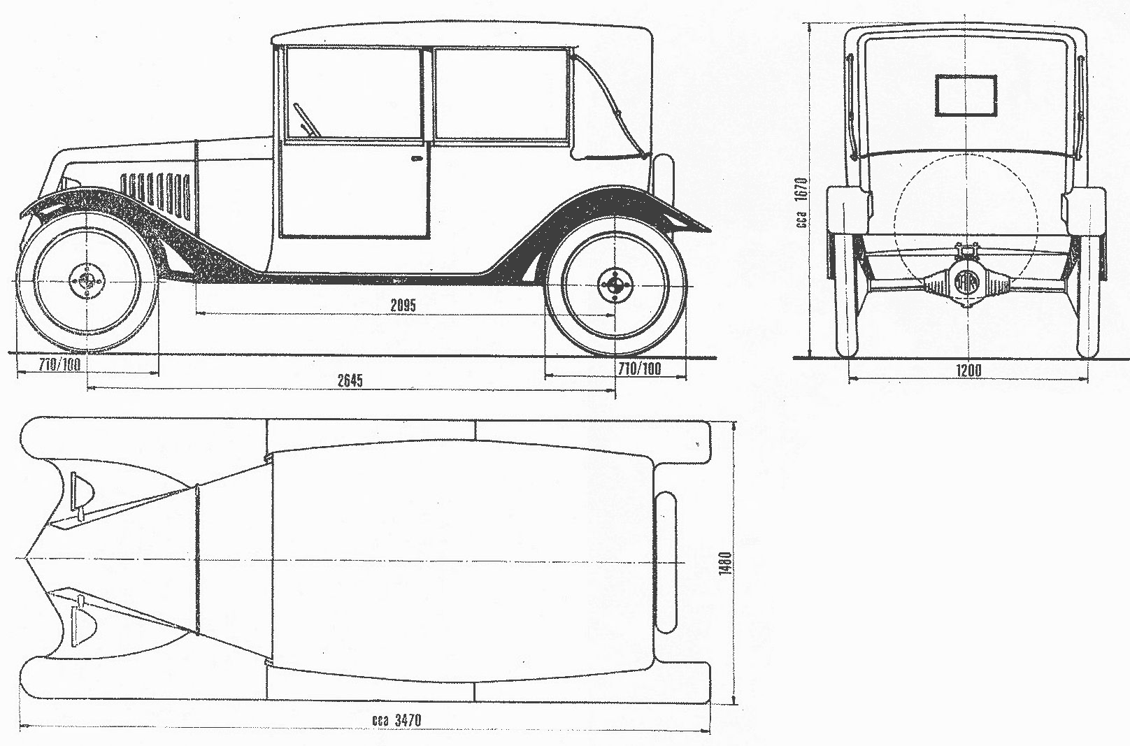 Tatra 11 blueprint