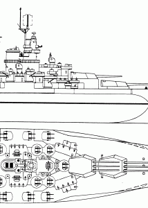 Tennessee-class battleship blueprint