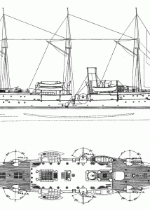 USS Yorktown (PG-1) blueprint