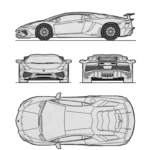 Lamborghini Aventador LP750-4 Superveloce blueprint