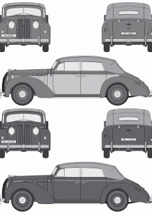 Opel Admiral Cabriolet blueprint