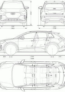 Audi Q4 e-tron blueprint