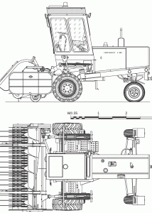 Fortschritt E302 forage harvester blueprint