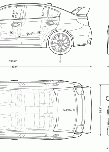 Subaru WRX blueprint