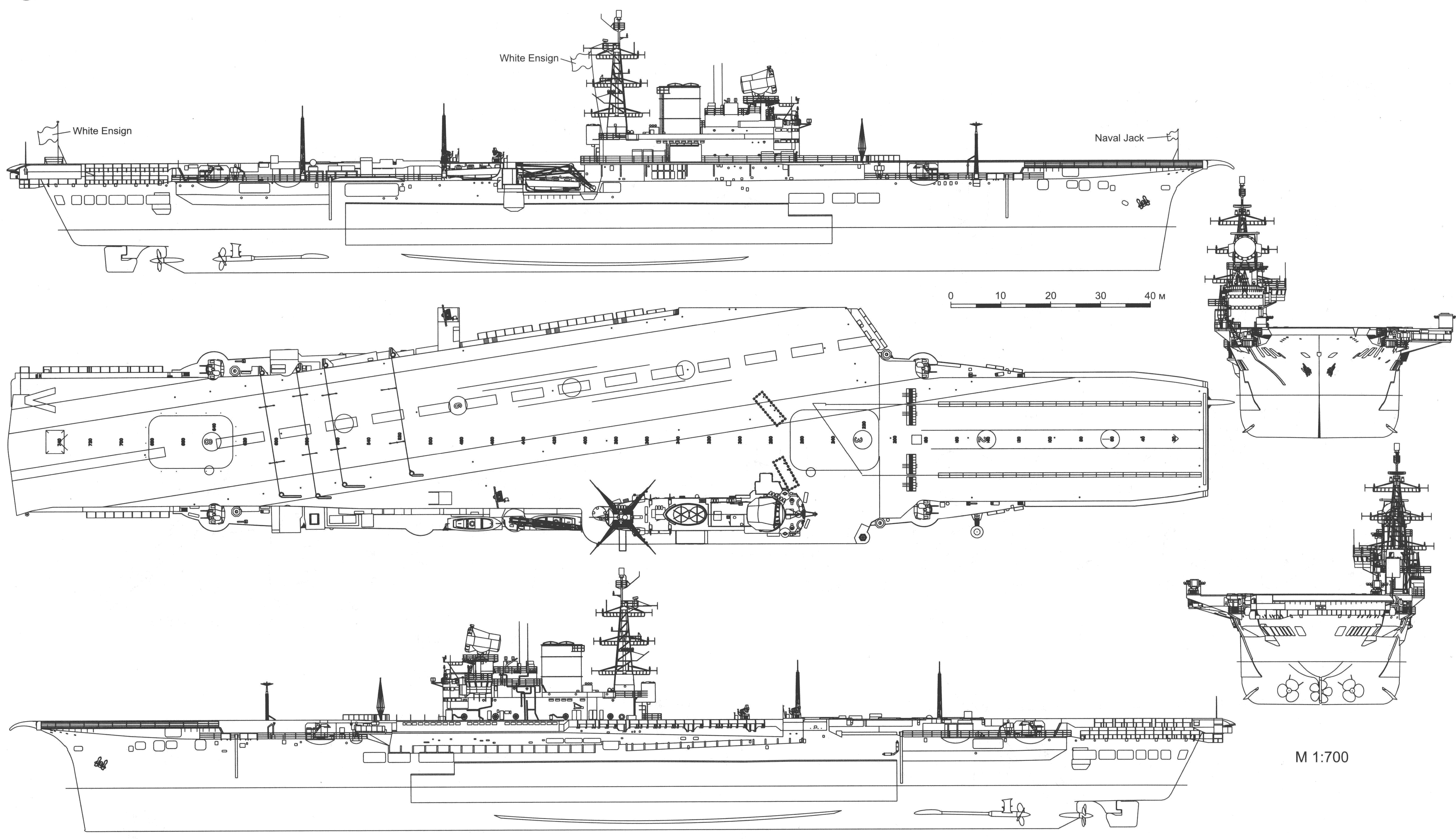 HMS Victorious (R38) blueprint