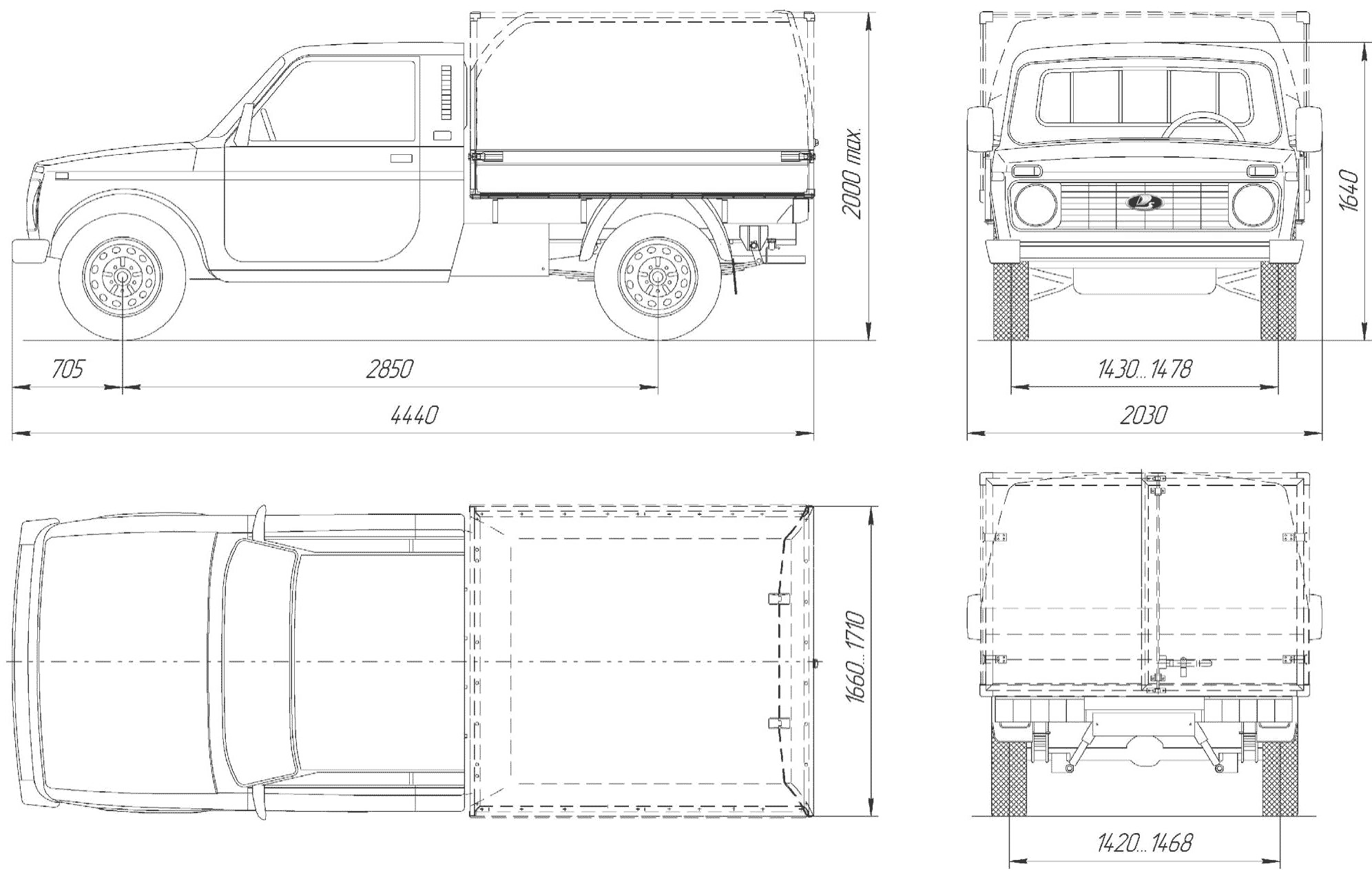 Lada VIS 23460 blueprint