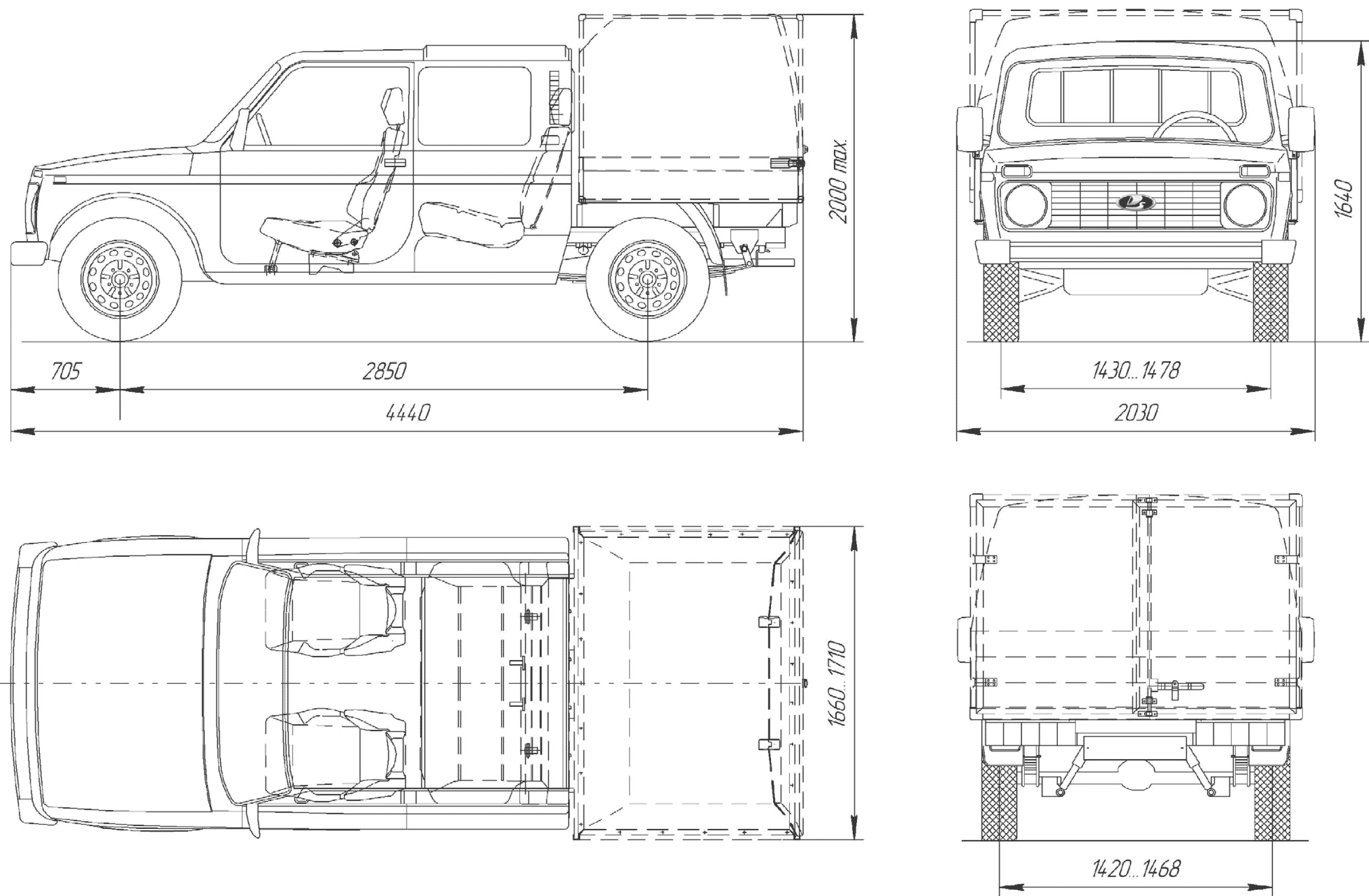 Lada VIS 234610 blueprint