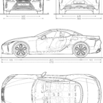 Lexus LC Convertible blueprint