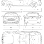 BMW 1 Series 2021 blueprint
