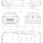 BMW X4 2021 blueprint