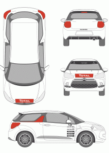 Citroen DS3 Racing Trophy blueprint