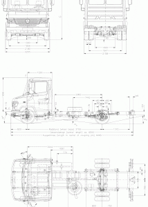 Mercedes-Benz 614D blueprint