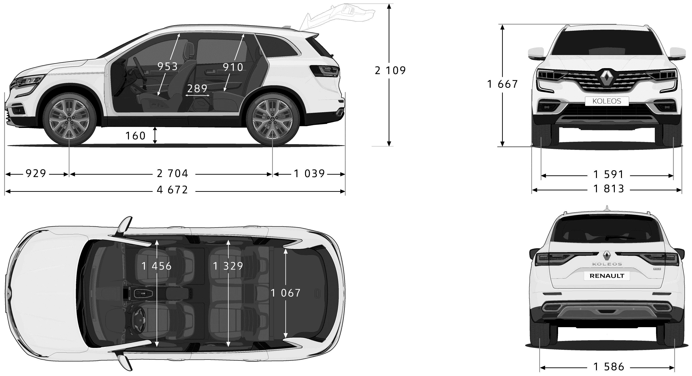 Renault Koleos blueprint