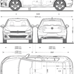 Volkswagen Golf GTE blueprint
