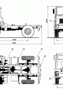 Fiat 65PC truck blueprint