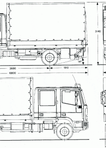 Iveco EuroCargo ML 75 E 14 blueprint