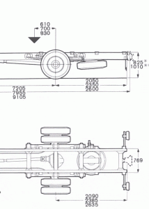 Magirus 130 D truck blueprint