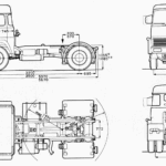 Magirus 310 D truck blueprint