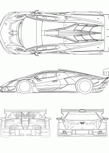 Lamborghini Essenza blueprint