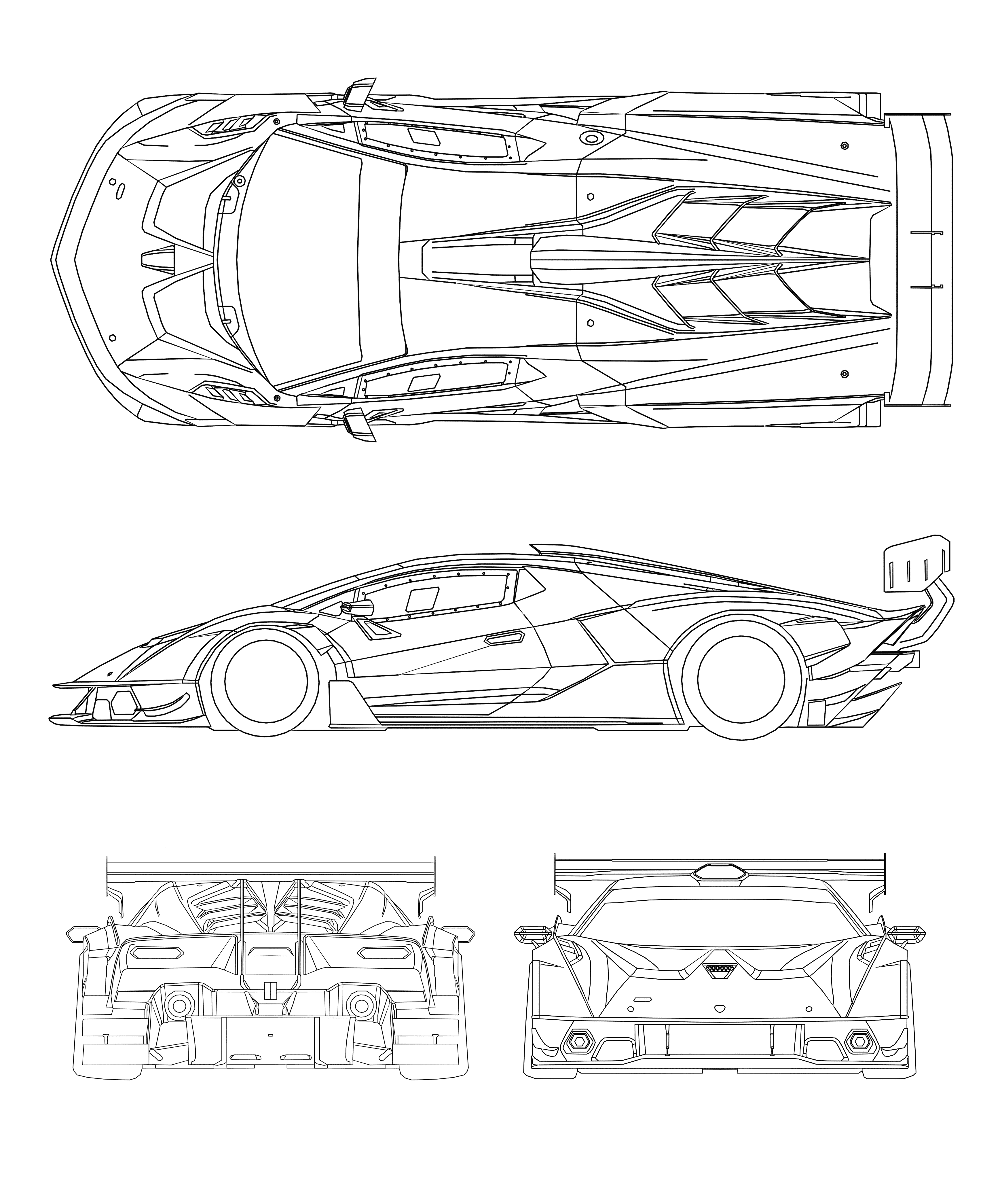 Lamborghini Essenza blueprint