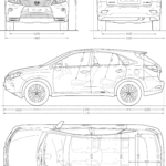 Lexus RX 450h 2013 blueprint