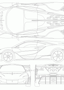 McLaren Sabre blueprint