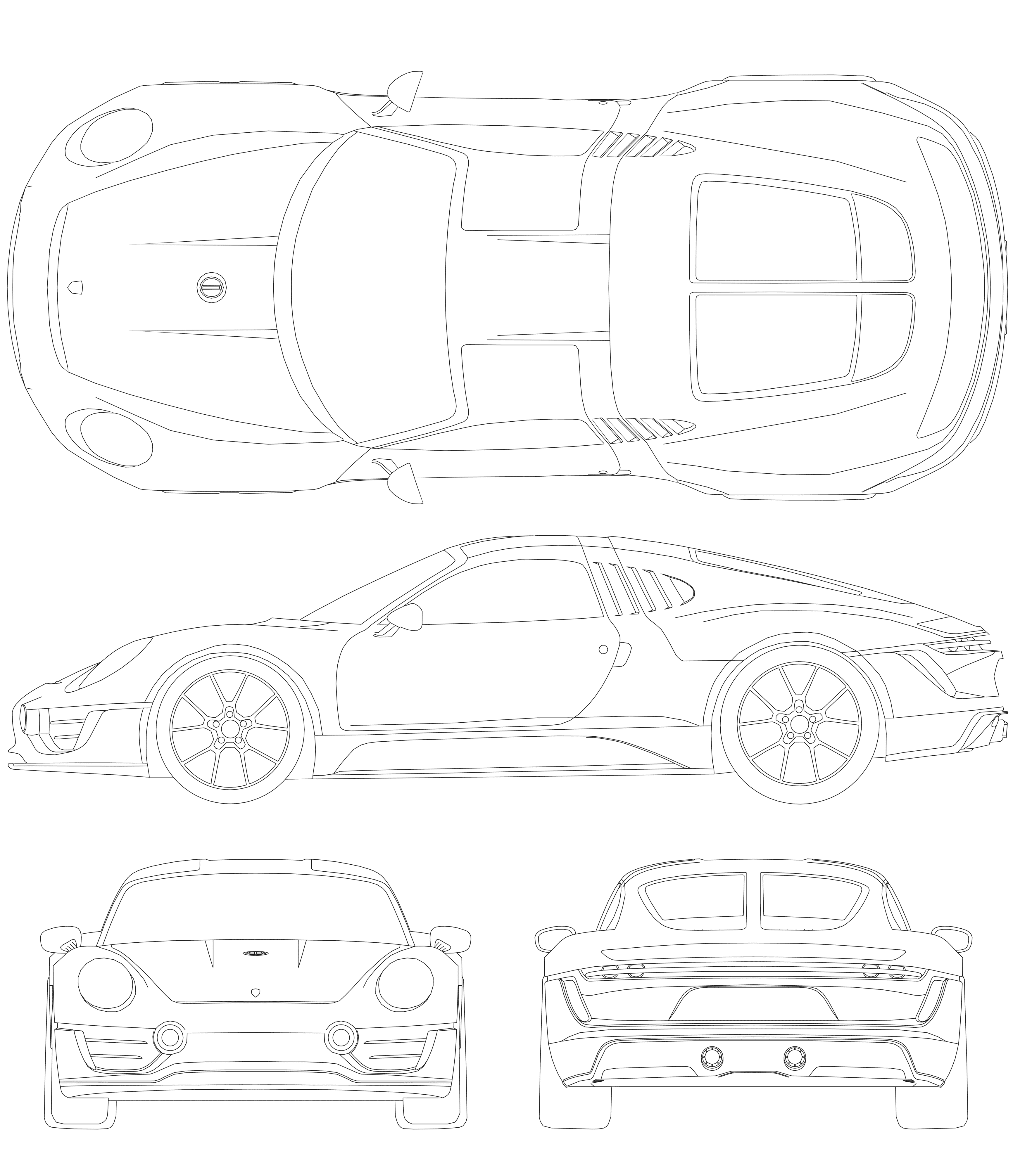 Porsche Le Mans Living Legend blueprint