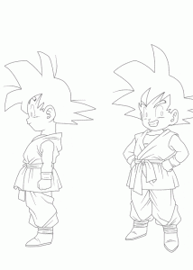 Chibi Goku blueprint