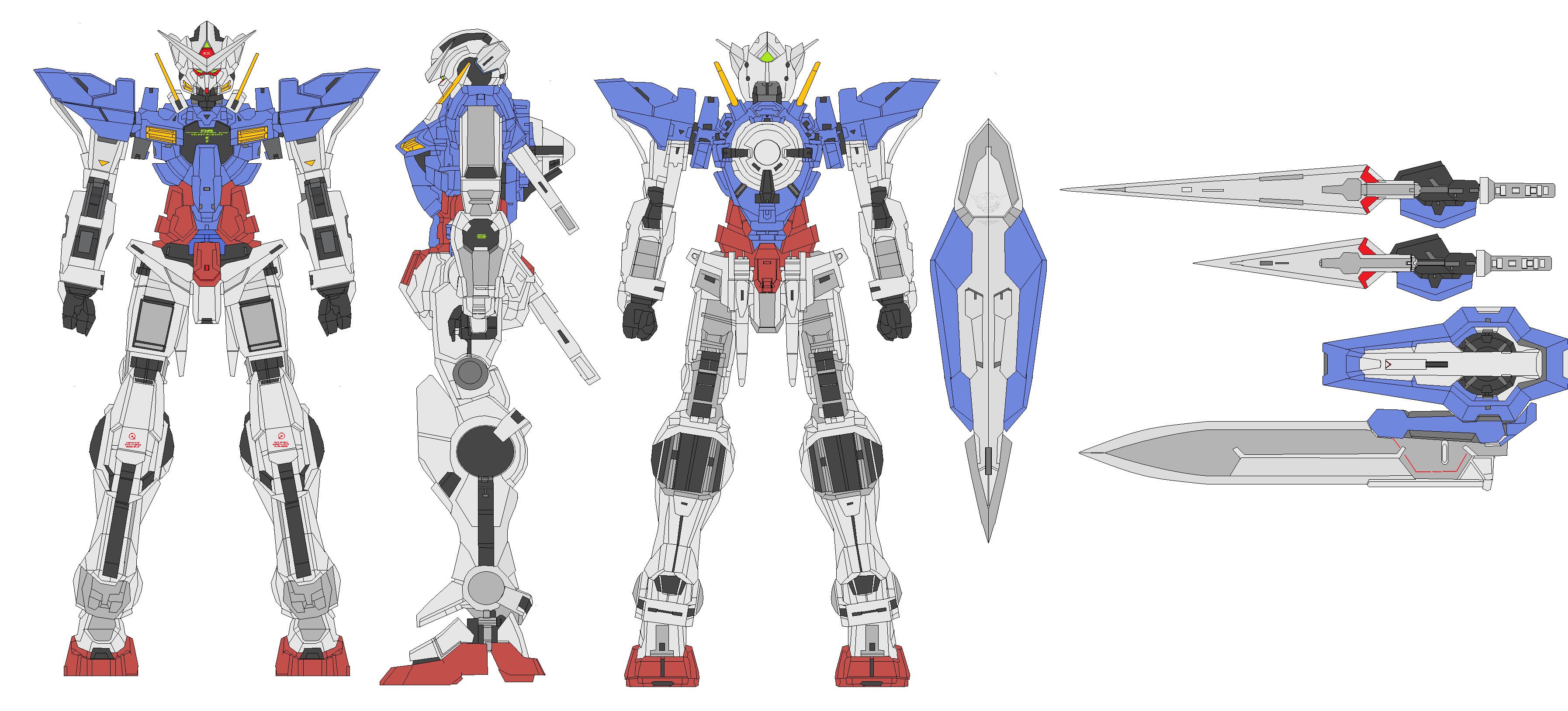 GN-001 Gundam Exia blueprint