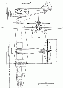 Airspeed Courier blueprint