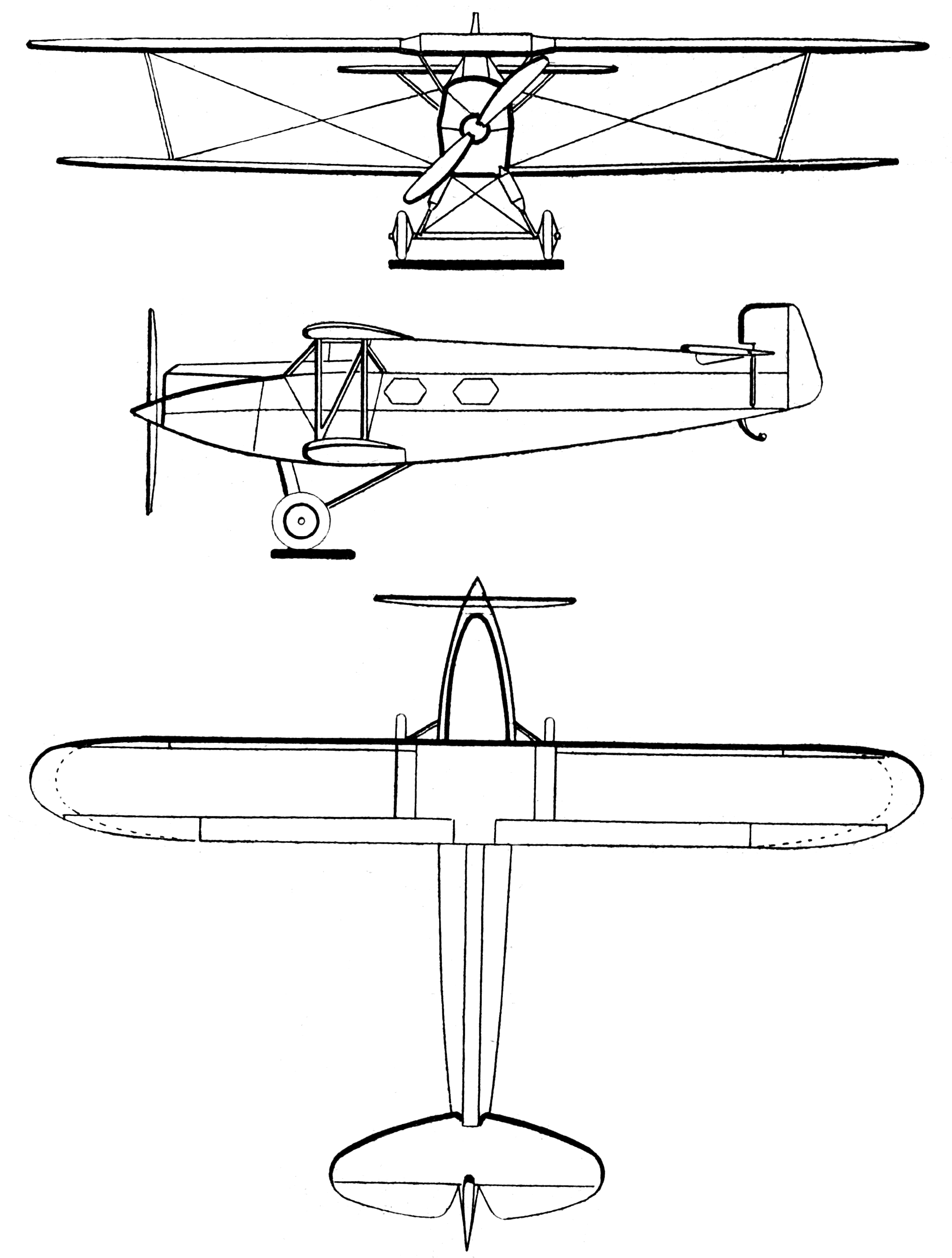 Albatros L 72 blueprint
