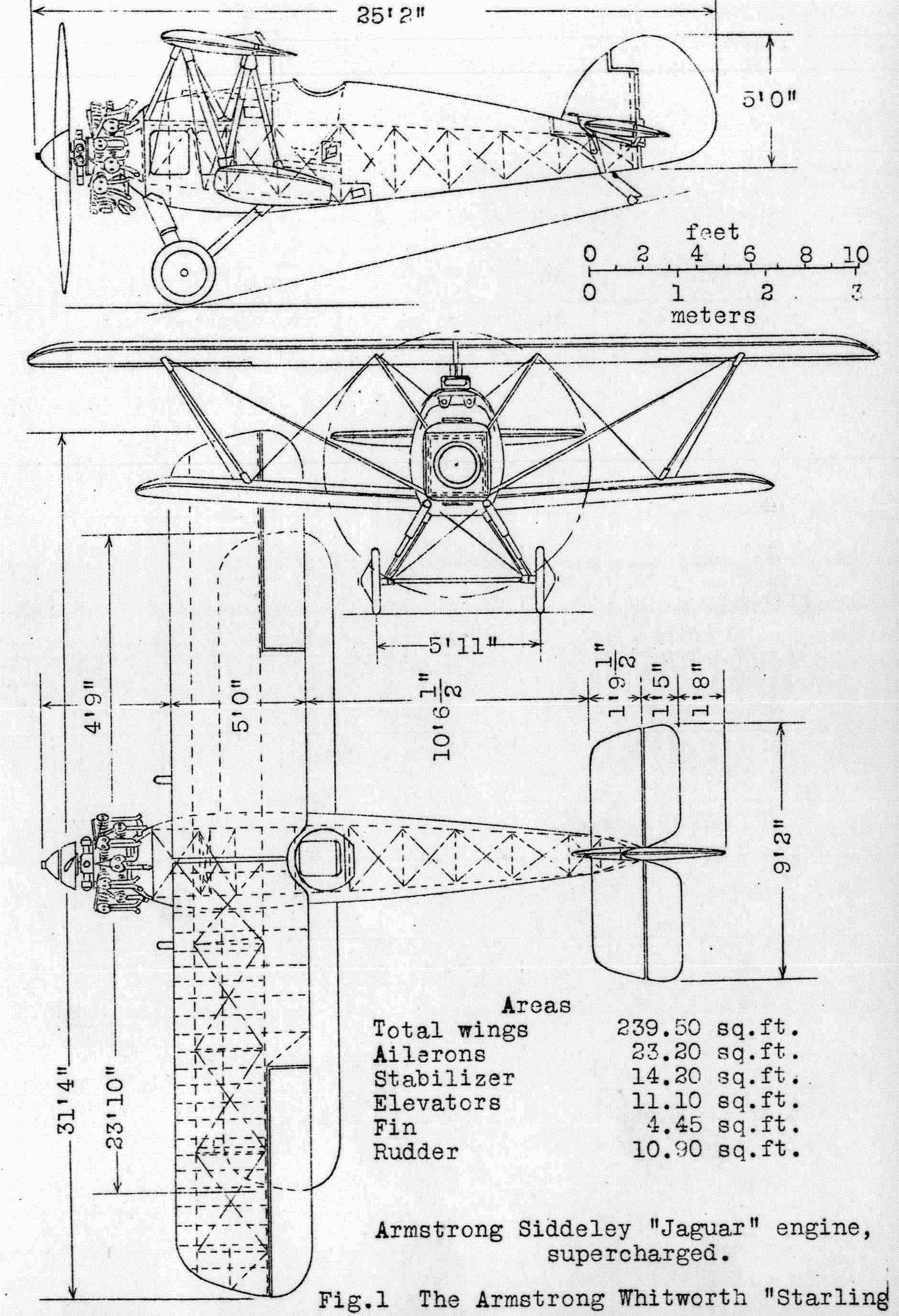 Armstrong Whitworth Starling blueprint