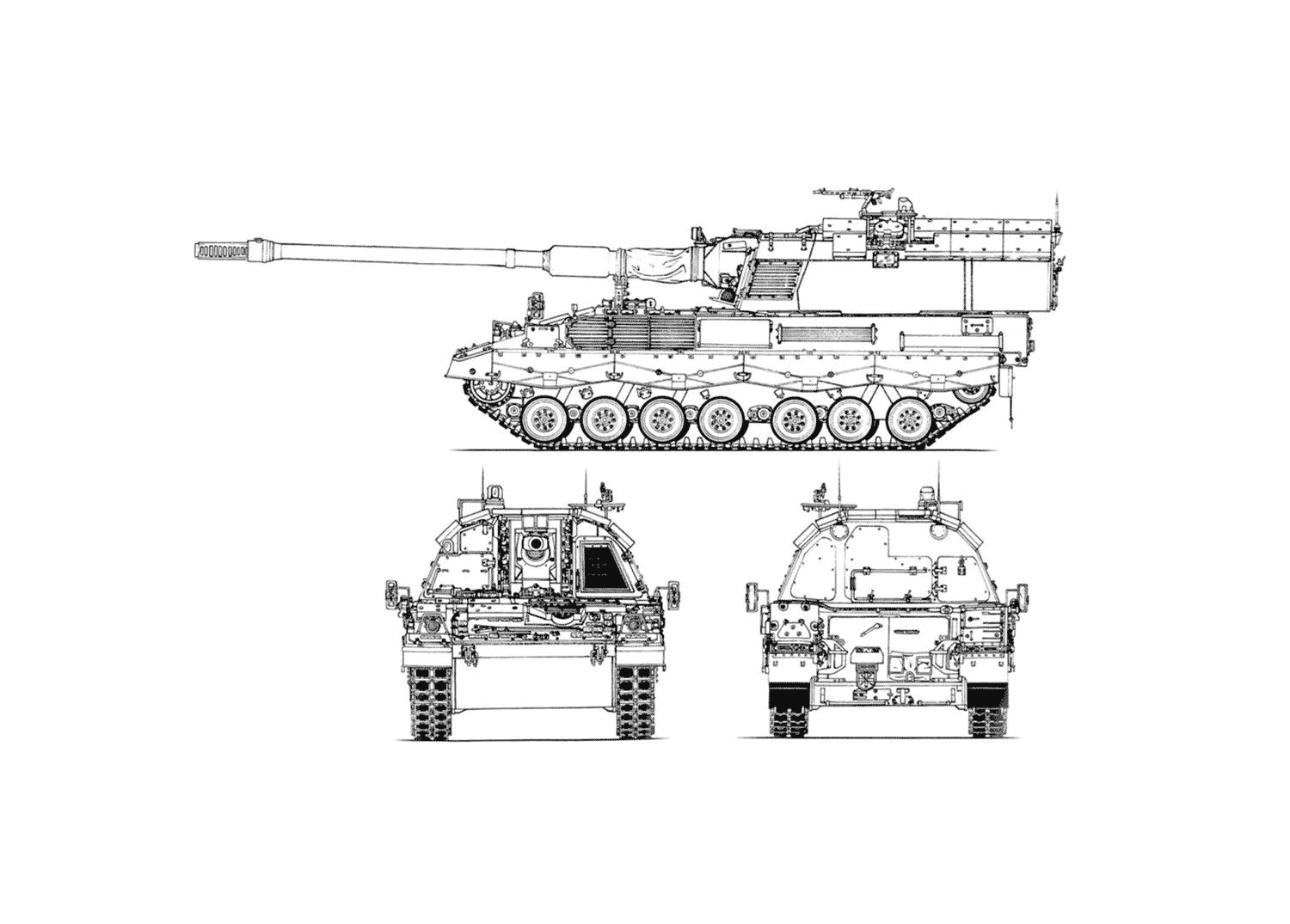 Panzerhaubitze 2000 blueprint