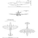 Spitfire Mk VIII blueprint